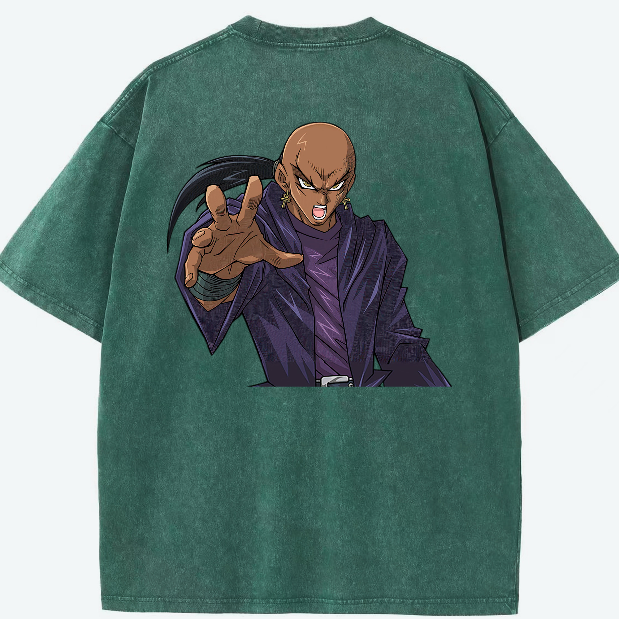 （画像用） 遊☆戯☆王 Yu-Gi-Oh! 綿100% ヴィンテージ風 半袖Tシャツ（背面プリント）